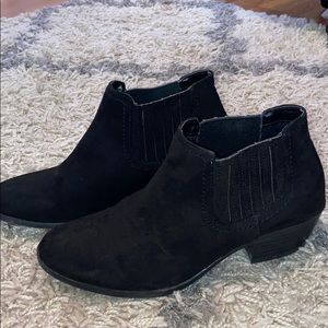 Black sued booties